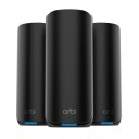 Netgear Orbi 870 Serie Wi-Fi 7 Mesh-Ruternettverk 3-Pack Svart