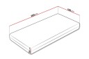 Arigna Fjærmadrass 100x200 cm -