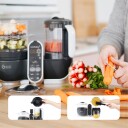 Babymoov Nutribaby+ Multimatmaskin   Industriell Grå?   1 stk 4 i 1: Flaskevarmer Sterilisator Dampkoker Blender