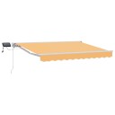  Manuell markiseramme med LEDs sand 5 × 3,5 m