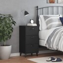  Nattbord VIKEN svart heltre furu 8721012310179