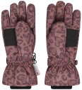 Minymo Hansker m. Fleece - Burlwood m. Leopard - Minymo - 10-12 år (140-152) - Handsker Lilla Rosa