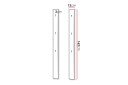 Simply Klesstativ 13 cm - Hvit