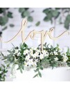 Love Kaketopp i Treverk 16 cm