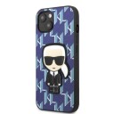 Karl Lagerfeld Hardt Deksel til iPhone 13 6,1" Monogram Ikonik Blå