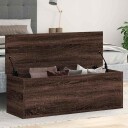  Oppbevaringsboks brun eik 102x35x35 cm konstruert tre
