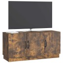 TV skap Røkt Eik 99 x 34,5 x 47 cm Konstruert tre