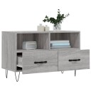 vidaXL TV-benk grå sonoma 80x36x50 cm konstruert tre