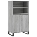 vidaXL Highboard grå sonoma 60x36x110 cm konstruert tre