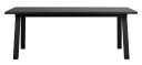 Rowico Home Winnipeg spisebord Svart eik/svart metall 200 x 100 cm Svart