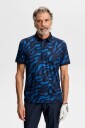 J. Lindeberg Tour Tech Print Polo   BUNKER FADE NAVY SET M   M