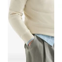 Brunello Cucinelli Herre Strikkevarer Hvit S,