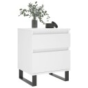  Nattbord 2 stk hvit 40x35x50 cm konstruert tre 8721012110687