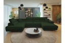 Gabina Sofa med Divan og Sjeselong 4 seter   Grønn