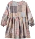 Wheat Kjole   Herdis   Patchwork Blomster   Wheat   7 år (122)   Kjole Beige Lilla Rosa
