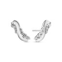 Sif Jakobs Jewellery Ellera Waves Altro Earrings Sølv farge Hvit 10 mm