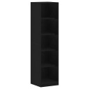 Klesskap svart eik 50x50x200 cm laget av tre