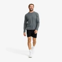 RevolutionRace Herre > Overdeler > Langermede skjorter Pulse Running Long sleeved T shirt Herre Turbulence Blue Størrelse:M
