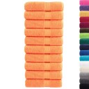 vidaXL Premium dusjhåndklær SOLUND 10 stk oransje 70x140 cm 600 g/m2