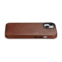 Icarer Icarer Oil Wax Premium Leather Case Magnetisk Lærveske For Iphone 14 Plus Med Magsafe Brun (Wmi14220703-Rb)