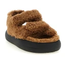 Moon Boot Mb Shearling Sandal   Brown   38