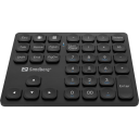 Sandberg Trådløs Numerisk Tastatur Pro - Numpad - Svart