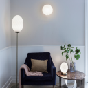 Halo Design Twist Oval Gulvlampe Opal/ Messing