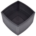 vidaXL Sidebord mocca 54x54x36,5 cm plast
