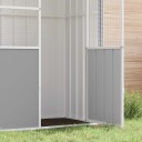 Fuglebur Grå 215X78X200 cm Galvanisert Stål