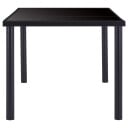 vidaXL Spisebord svart 180x90x75 cm herdet glass