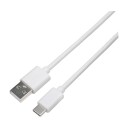 DACOTA PLATINUM MED LADER + 1 M USB-C, HVIT