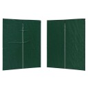 vidaXL Party Telt Sidevegg 2 stk. 200 x 195 cm Grønn PE og stål