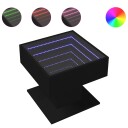  Salongbord med LED svart 50x50x45 cm sponplate 847526