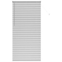  Vindu Persienne med gardiner Manual sølv Aluminium