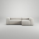 Decotique Grand 3 Seter Sofa Divan Høyre Moon White