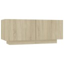 vidaXL Nattbord sonoma eik 100x35x40 cm sponplate