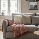 Pledd   Quebec Blanket rød Størrelse: 130 x 170 cm