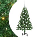  Kunstig juletre med 150 LED grønn 120 cm PVC og Stål og Plast