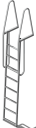 Badetrapp aluminium 8 trinn