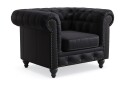 Manor House Chesterfield Deluxe Lenestol Svart