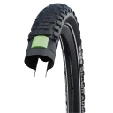 Schwalbe Johnny Watts, 29", Bybruk/Eventyr, Med Slange, Off-Road, Sort, 17 - 38 Psi