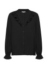 Rosemunde Rwelif Ls Frill Shirt - Black - 38