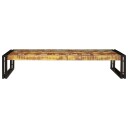  Badehylle med hylle 120 x 50 x 23 cm Massiv mango tre jern