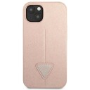 Guess Guhcp14mpsatlp Iphone 14 Plus 6,7 Tommer Rosa/Rosa Hardt Deksel Saffianotriangle-Logo