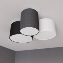 Lindby Laurenz taklampe, 3 lyskilder, grå, brun