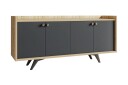 Qeleddun Avlastningsbord 150 cm   Antrasitt/Natur