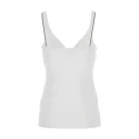 Brunello Cucinelli Dame Topper Hvit M,