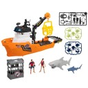 Wild Quest Lekebåt m/ figurer og tilbehør Ocean Lab Research