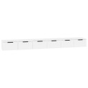 vidaXL Veggskap 2 stk hvit 102x30x20 cm konstruert tre