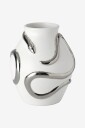 Ellos Home Vase Snake høyde 21 cm Hvit